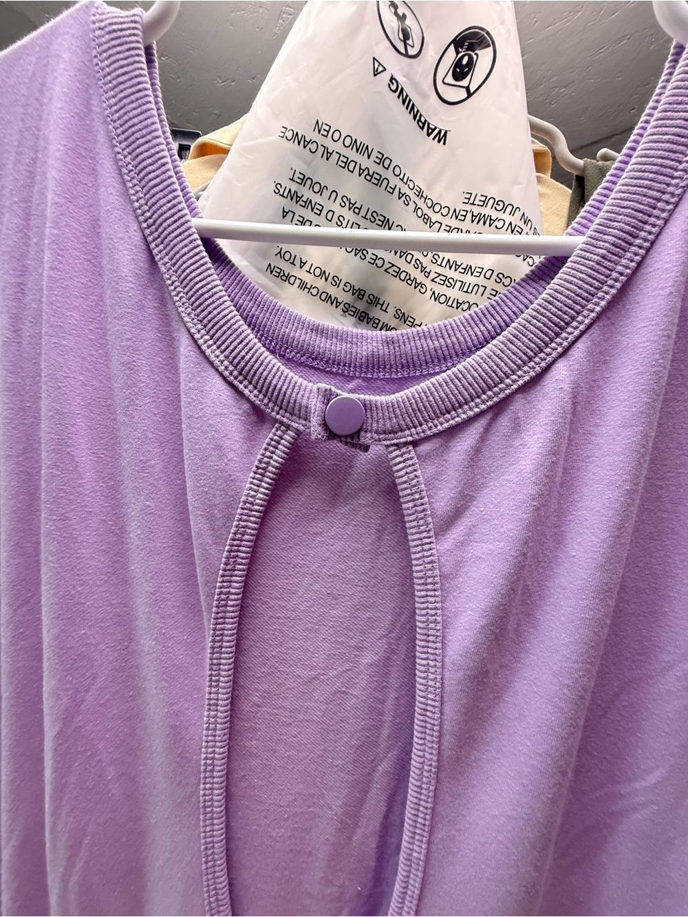 Cap-Sleeve Lilac Drawstring Jumpsuit - Picture 6 of 9